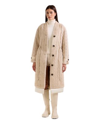  Oriana Faux Fur Jacket with Puffer Hood