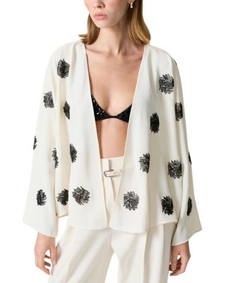 Beaded Open Front Kimono