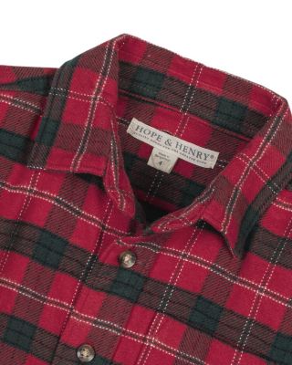  Unisex Organic Long Sleeve Flannel Button Down Shirt