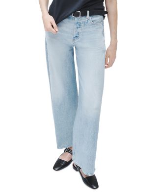 rag & bone - Miramar Sofie Cropped Cotton Terry Sweatpant Jeans in Meadowblue
