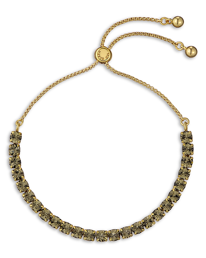 Ted Baker Melrah Crystal Adjustable Tennis Bracelet In Gold