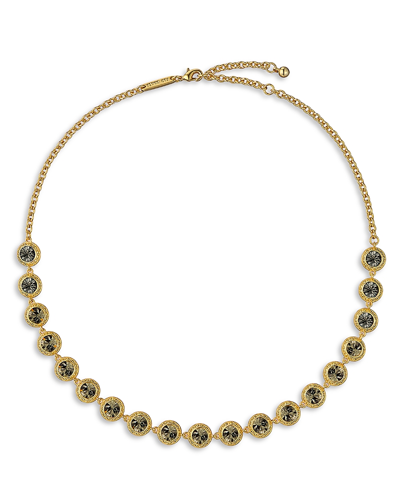 Ted Baker Solanna Solitaire Sparkle Crystal Chain Necklace, 15.7 In Gold