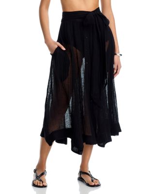 Tie Waist Cover-Up Skirt