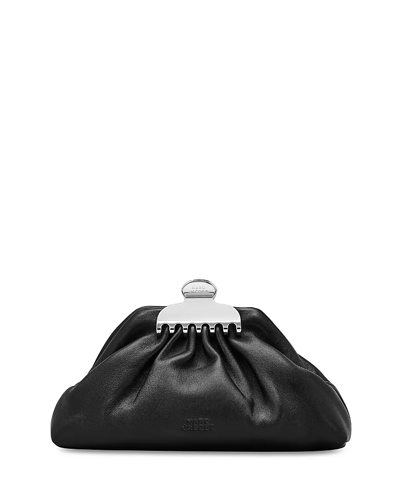 Marc Jacobs The Glam Claw Clip Leather Clutch