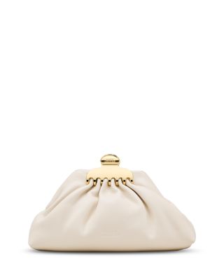 The Glam Claw Clip Leather Clutch