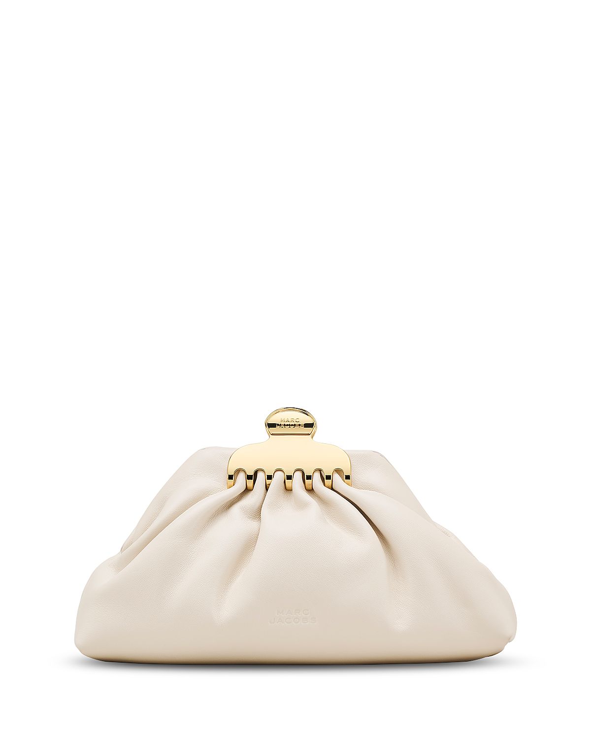 Marc Jacobs The Glam Claw Clip Leather Clutch