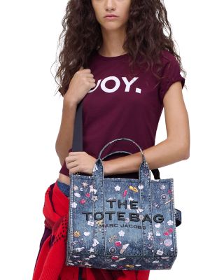 Trompe L&#39;oeil Medium Denim Trinket Tote