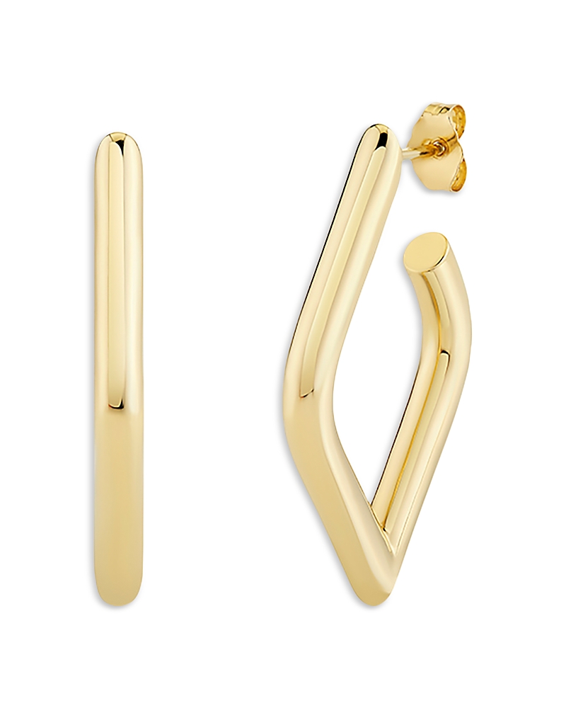 Sydney Evan 14k Yellow Gold Medium Pure Hollow Tube Earrings In Gold