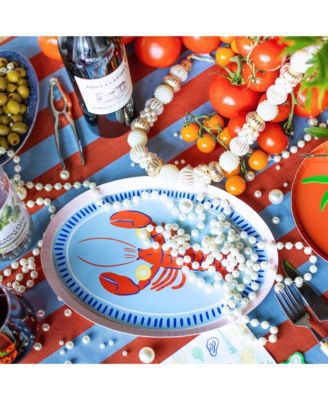 Le Dinner Lobster Extra Large Paper Plates, Set of 8