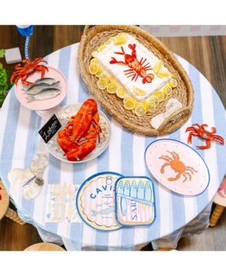 Le Dinner Sardine Can Paper Dinner Plates, Set of 8