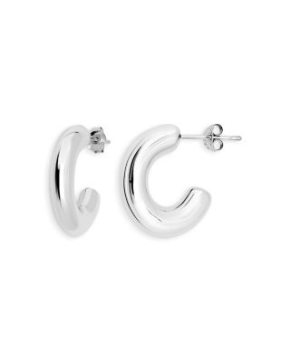 Chunky C Hoop Earrings - Exclusive