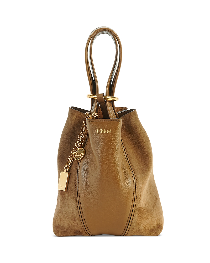 Chloe Spin Small Suede & Leather Tote · NO SIZE