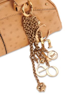 Small Stippled Leather Bowling Bag