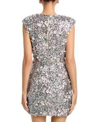 Lacey Sequined Mini Dress