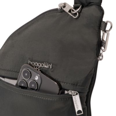 The Travel Smart Edit Securtex Anti Theft Half Moon Sling Bag