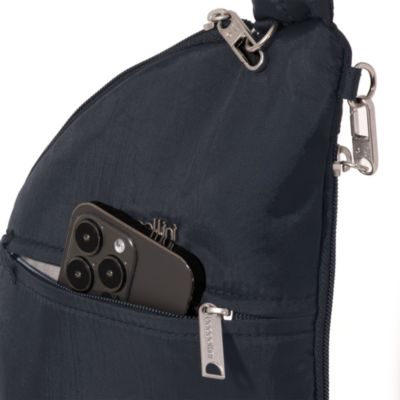 The Travel Smart Edit Securtex Anti Theft Half Moon Sling Bag