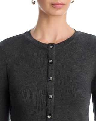 Maureen Luxe Rib Fitted Cardigan