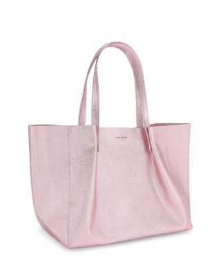 Violet Large Metallic Leather Tote