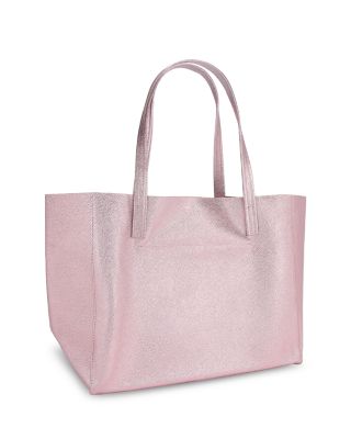 Violet Large Metallic Leather Tote