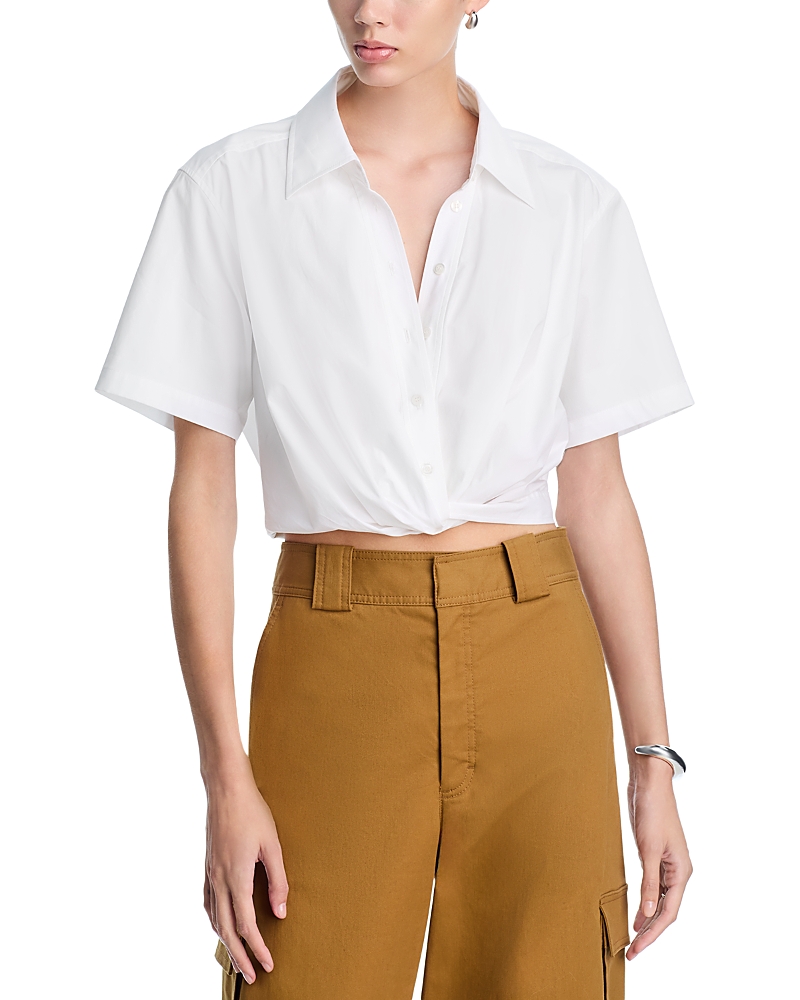 A. l.c. Lily Cropped Shirt