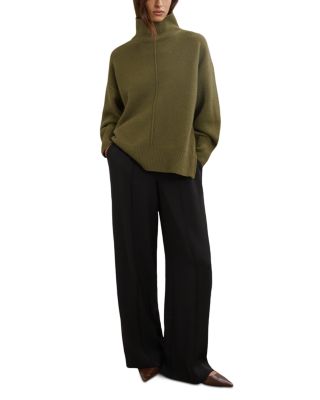 Wool Funnel Neck Sweater