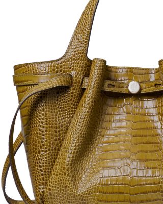 Romy Croc Leather Small Tote
