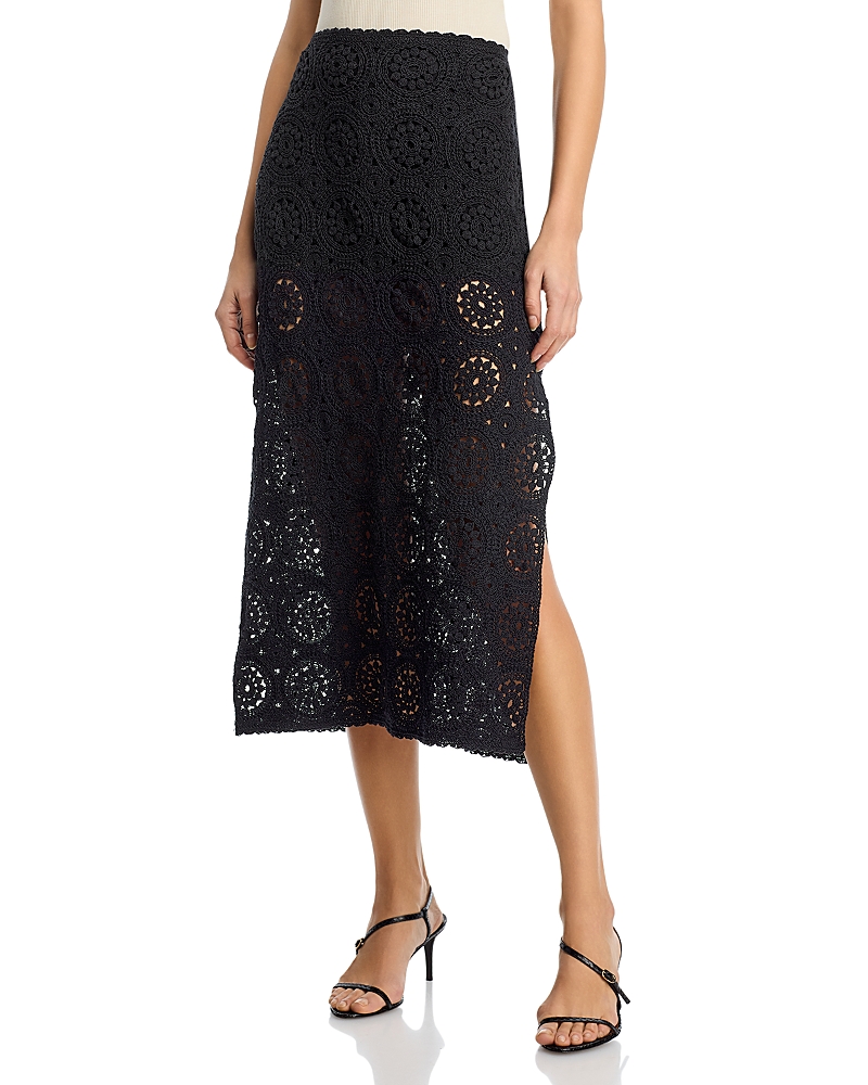 Frame The Crochet Midi Skirt