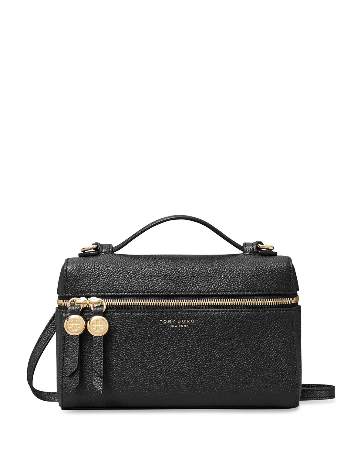 Slim Leather Top Handle Bag