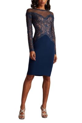 Lisette Embroidered Illusion Dress