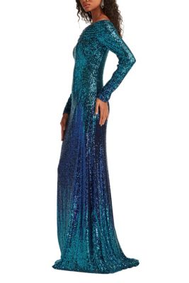 Vionne Off-Shoulder Sequin Gown