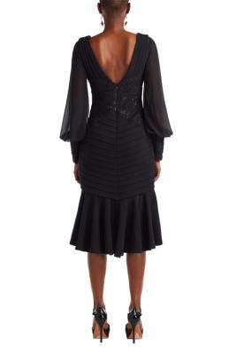 Kalina Blouson Sleeve High-Low Dress