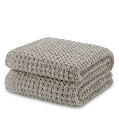 Dimension Knitted Lambswool Throw, 130" x 180"