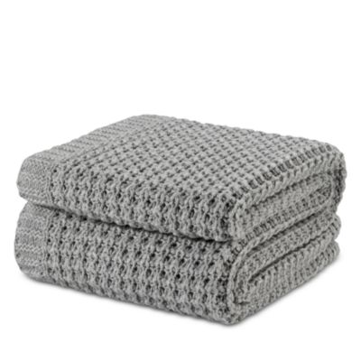 Dimension Knitted Lambswool Throw, 130" x 180"