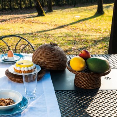 Radici Home Collection Rattan 9&amp;quot; Cake Stand 