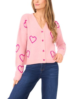 Heart Jacquard Cardigan