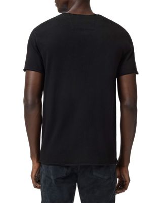 Short Sleeve Raw Edge Graphic Tee