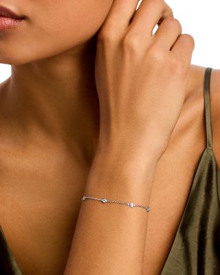 Diamond Bezel Station Bracelet in 14K Gold, 0.5 tcw