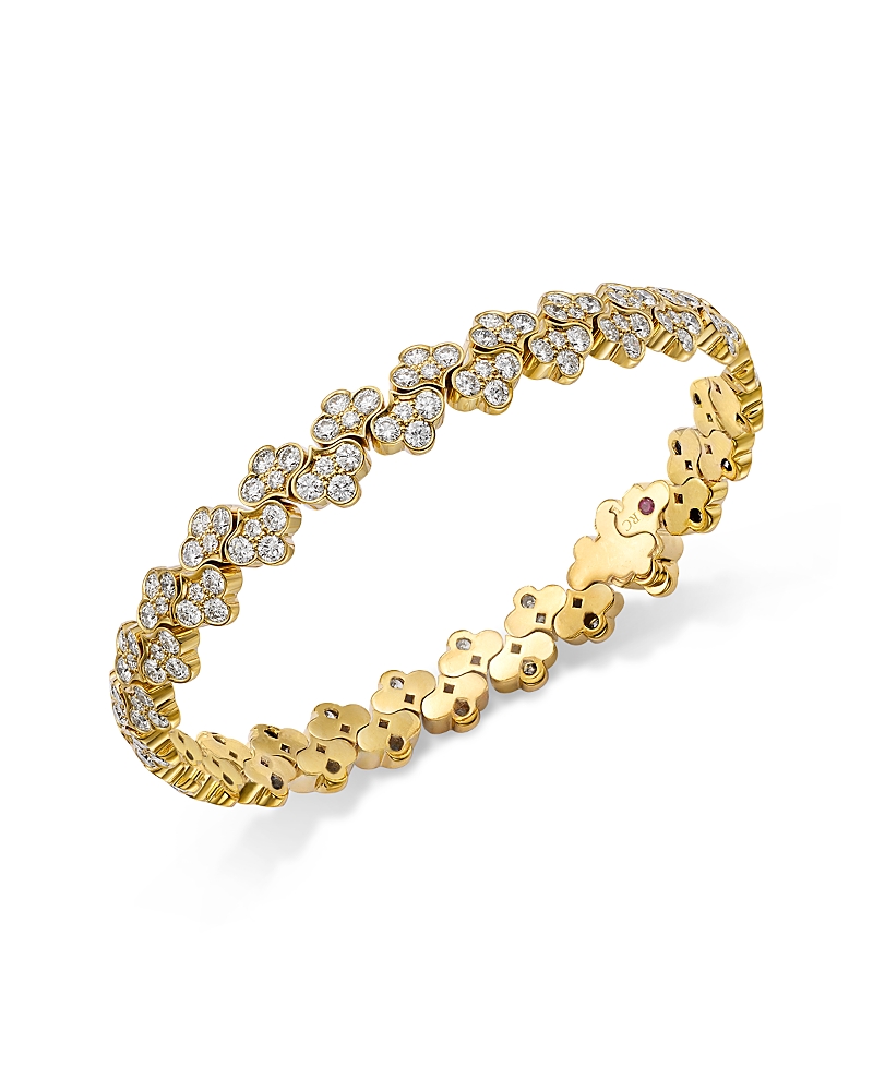 Roberto Coin 18k Yellow Gold Cobra Diamond Bracelet In Gold