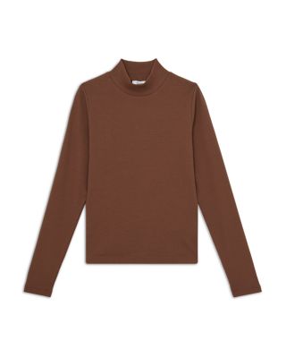 Polly Rib Funnel Neck Top