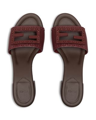 Women's Baguette Leather Block Heel Sandals