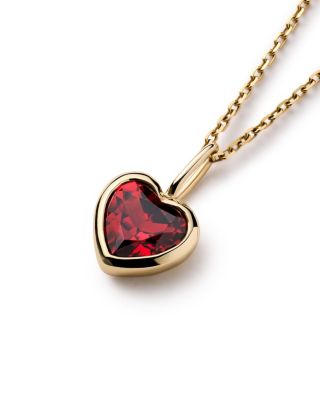 Solid Yellow Gold Heirloom Heart Necklace