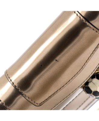  Small Serpenti Forever Square Shoulder Bag Metallic Leather