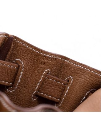 Kelly 28 Handbag Brown Togo with Gold Hardware