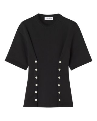  Cotton Fleece and Cashmere T-Shirt