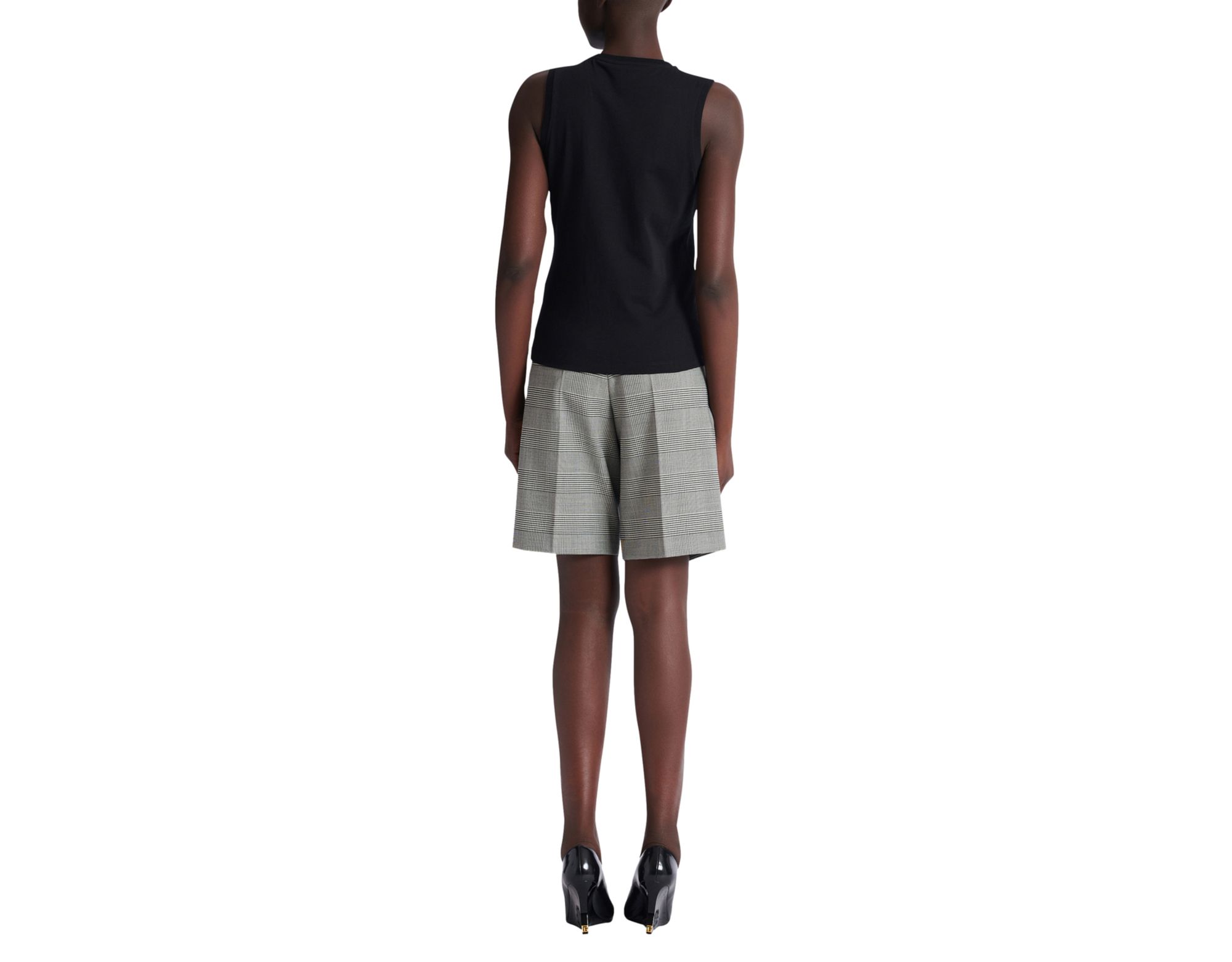 Relaxed Tank Top With Balmain Paris Brush Print — Image 4