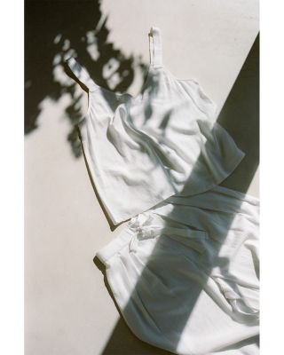 Linen Blend Pajama Tops & Bottoms Collection