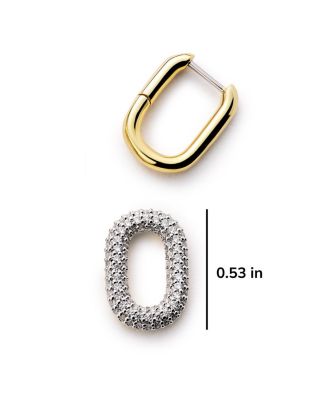  Rox Mini Double Pave Drop Earrings