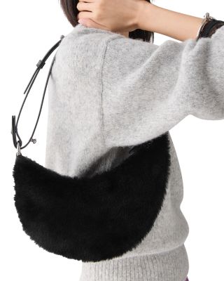 Shearling Bear Crossbody