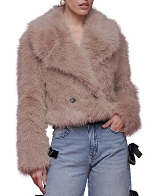 Cropped Faux Fur Coat