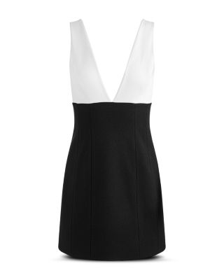 Mandy Deep Plunge Neck Mini Dress